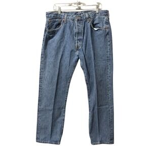Vintage Levi's 501 XX Jeans Mens 38x32 Blue Denim Button Fly Classic Fit